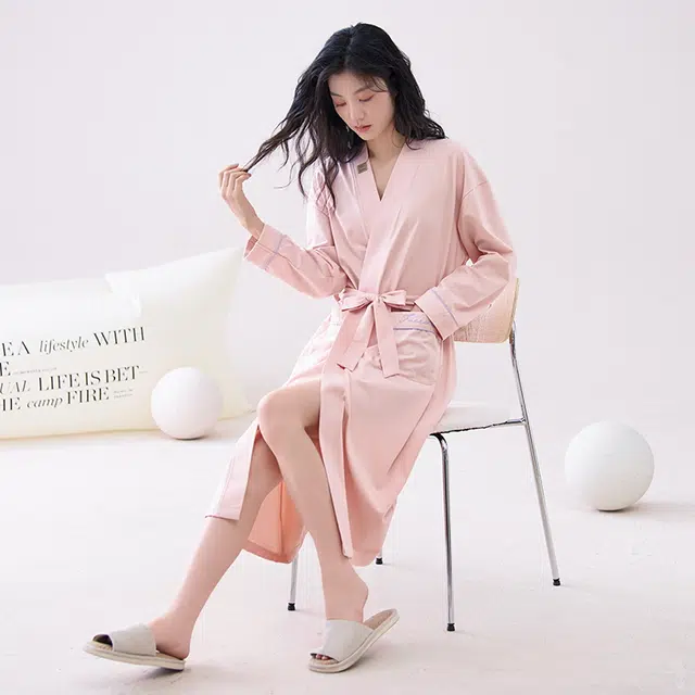 芬腾可安 单件纯棉舒适细腻柔软居家服睡袍 女款