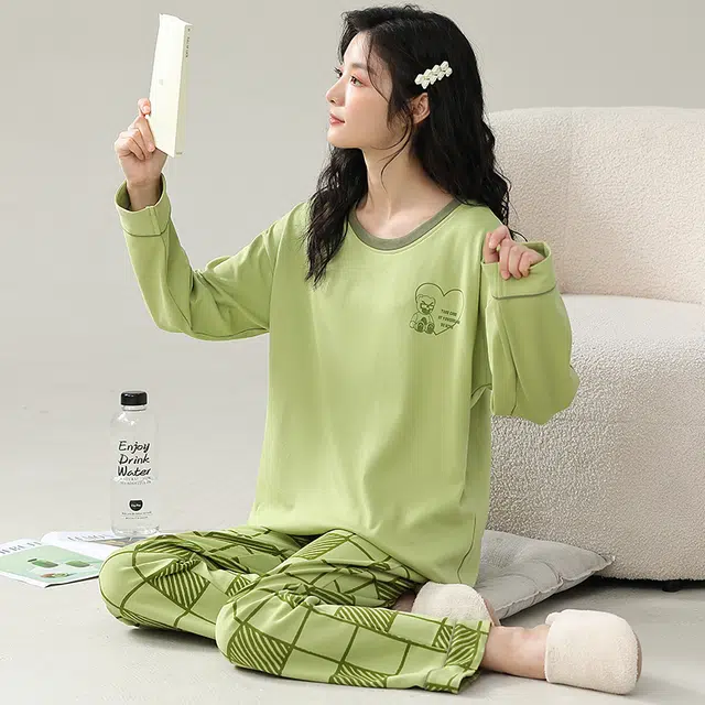 芬腾可安 宿舍外出都可穿的时尚设计感经典舒适家居服睡衣套装 女款