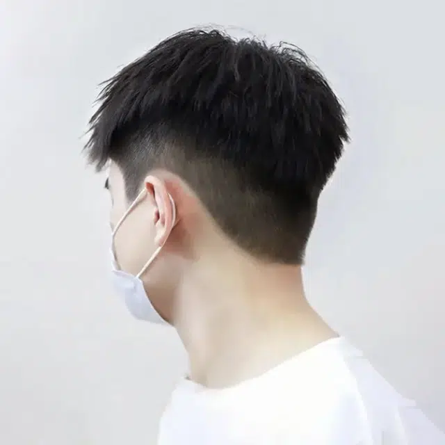 时影 阳光男孩 男士短发真发帅气假发 自然轻薄隐形无痕头顶补发片 精修毛寸款