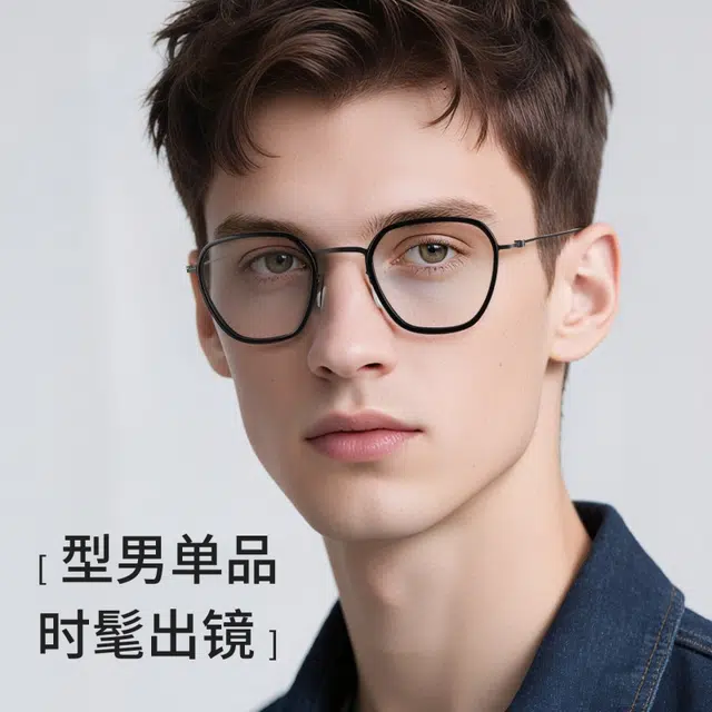 【可配度数】 佐川 超轻复古学院风近视眼镜 方圆脸显脸小 时尚黑色素颜神器 精致高级感镜框 光学镜架 男女同款情侣款