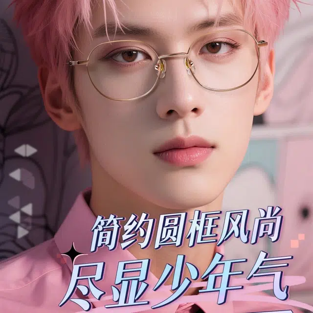 【可配度数】 佐川 时尚超轻纯钛近视眼镜 简约圆框 方圆脸显脸小 素颜神器  光学镜架 男女同款情侣款
