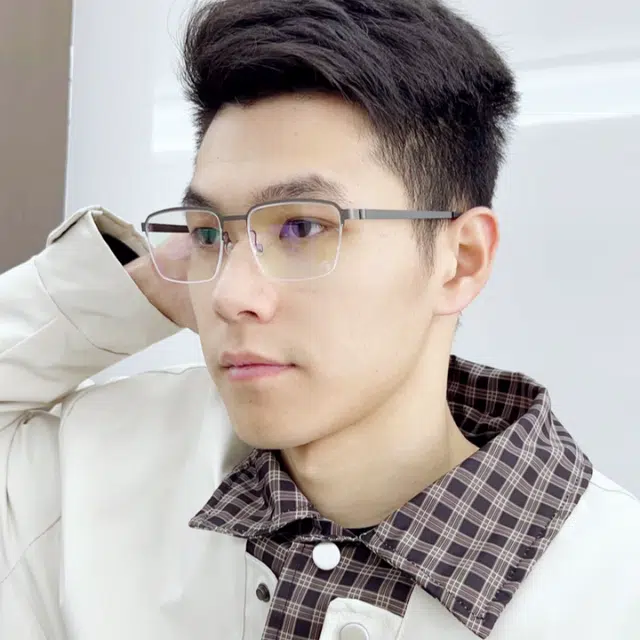 佐川 超轻商务半框眼镜 搭配正品视特耐镜片 高档老花眼镜 高清护目 正品保障 方形 光学镜架 男女同款情侣款