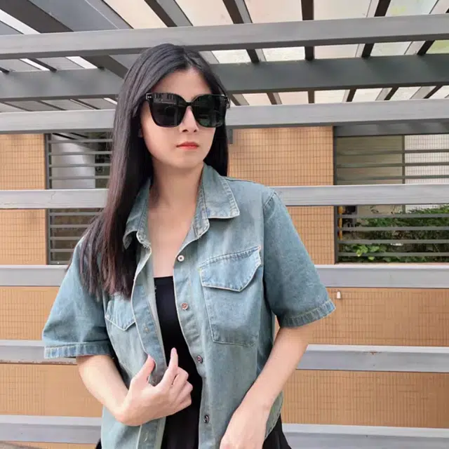 佐川 时髦方框墨镜 高清偏光防紫外线拍照好看墨镜开车用 不规则形 太阳眼镜 男女同款情侣款