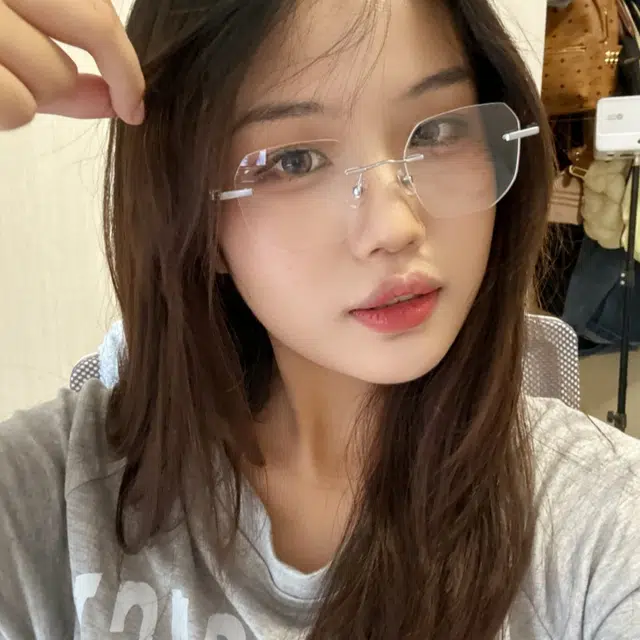 【可配度数】 佐川 多边形无框近视眼镜框 素颜神器方圆脸显脸小 纯欲风高智感 可配防蓝光变色 不规则形 光学镜架 男女同款情侣款