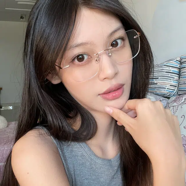 【可配度数】 佐川 超轻多边形无边框近视眼镜  防蓝光镜片高清护目 钛金属 不规则形 光学镜架 男女同款情侣款