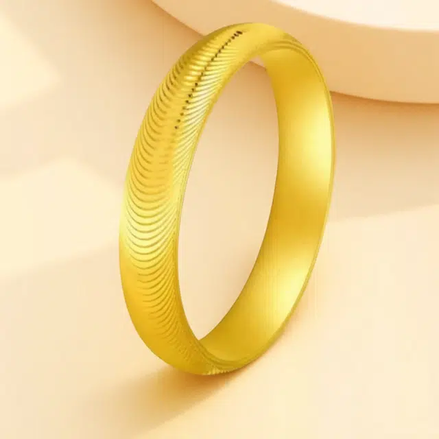 壹金金 波光粼粼 百搭简约时尚 足金 一口价 黄金戒指 男女同款情侣款