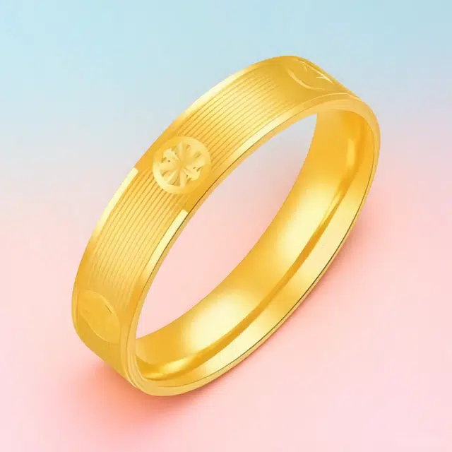 壹金金 小众设计 轻奢高级感手饰 简约时尚 足金 一口价 黄金戒指 男女同款情侣款