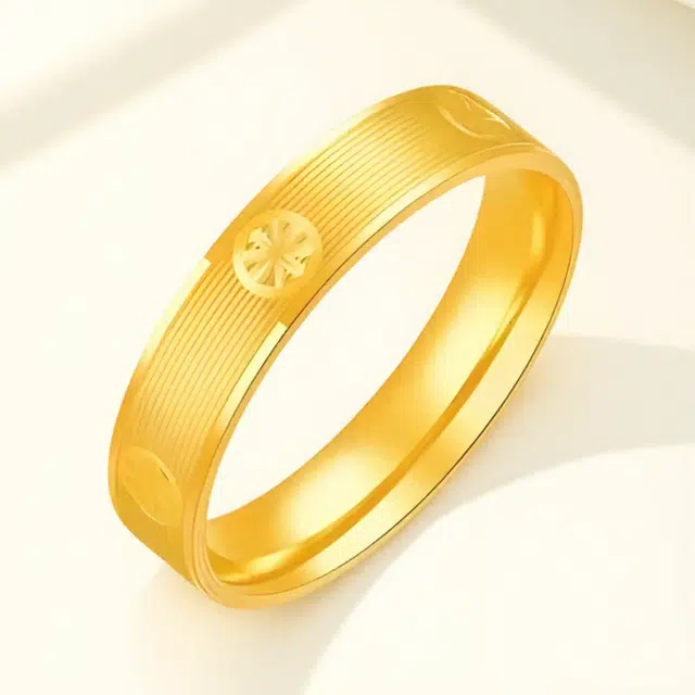 壹金金 小众设计 轻奢高级感手饰 简约时尚 足金 一口价 黄金戒指 男女同款情侣款