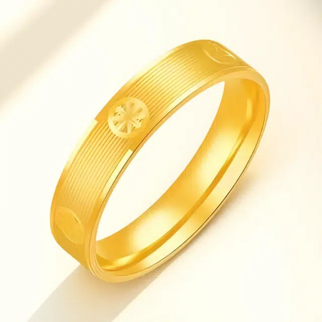 壹金金 小众设计 轻奢高级感手饰 简约时尚 足金 一口价 黄金戒指 男女同款情侣款