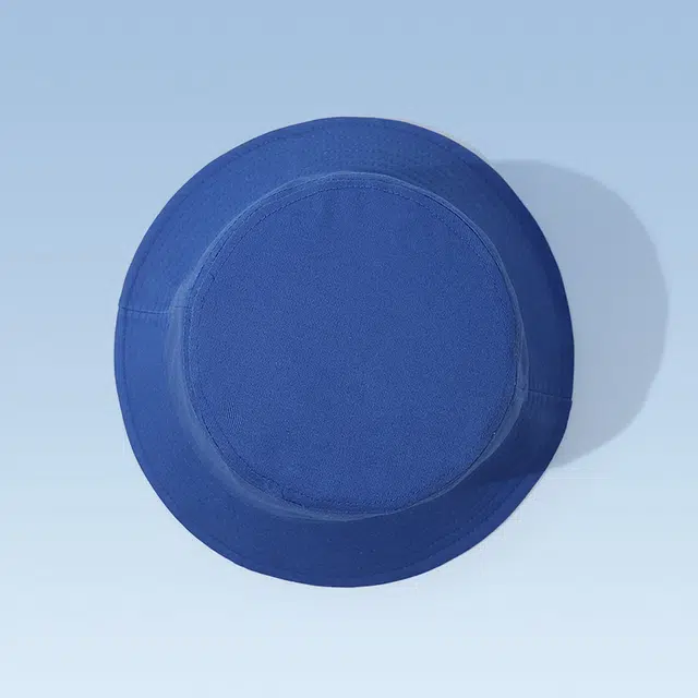 俞兆林 秋季纯色克莱因蓝盆帽防晒遮阳大帽檐显脸小遮脸户外出游百搭透气可折叠潮流太阳帽子 轻薄款 渔夫帽 男女同款情侣款