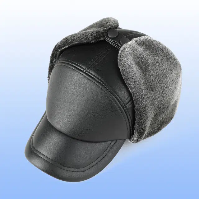 俞兆林 冬季爸爸爷爷棉帽内里加绒加厚中老年人帽子户外加长护耳防风防寒棒球帽雷锋帽 保暖 鸭舌帽 男款