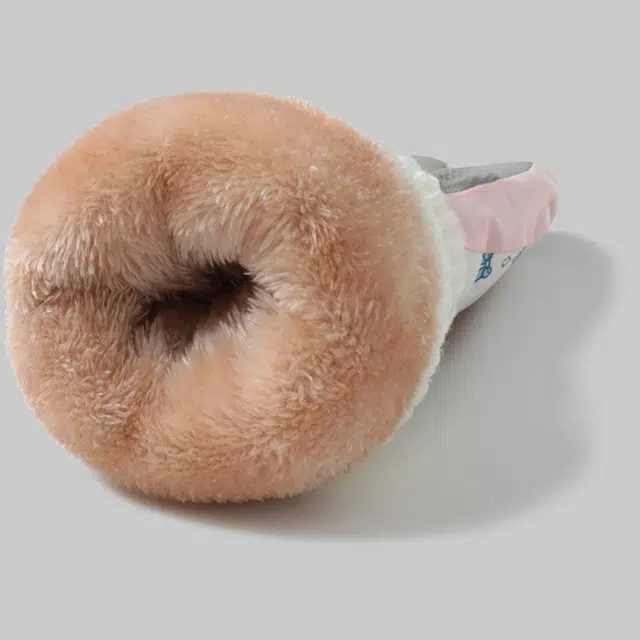 俞兆林 女士冬季骑车加绒加厚保暖可爱小熊秋冬登山滑雪防泼水骑电动车防风防寒 聚酯纤维 手套 女款