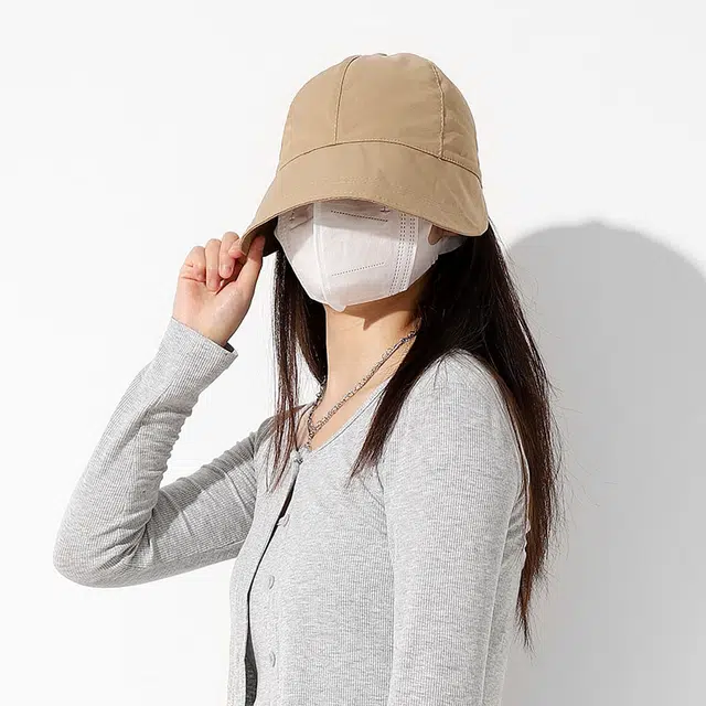 俞兆林 防紫外线遮阳户外出游宽帽檐薄款 聚酯纤维 渔夫帽 女款