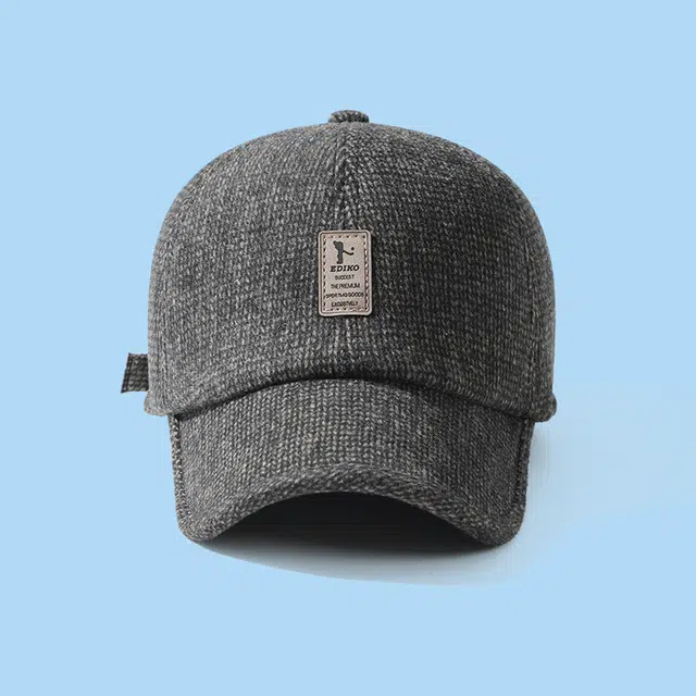 俞兆林 中老年帽子男士冬季爷爷爸爸棒球帽可调节加长护耳休闲户外防风防寒棉帽子 保暖 鸭舌帽 男款