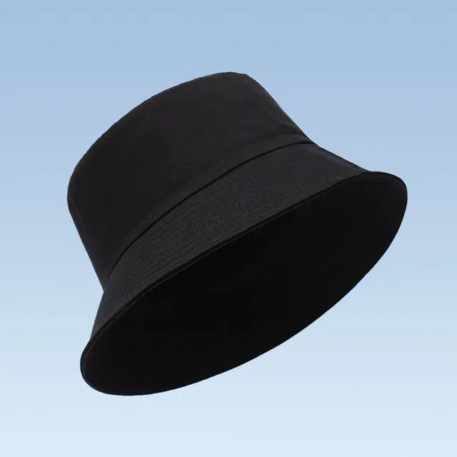 俞兆林 遮阳帽显脸小防晒女款高级感素颜水桶盆帽旅游百搭黑色透气太阳帽遮脸 轻薄款 渔夫帽 男女同款情侣款