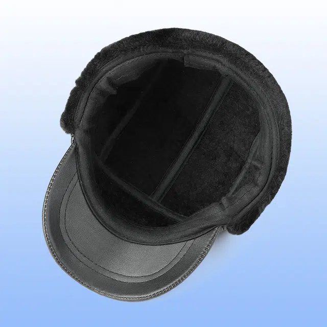 俞兆林 冬季爸爸爷爷棉帽内里加绒加厚中老年人帽子户外加长护耳防风防寒棒球帽雷锋帽 保暖 鸭舌帽 男款