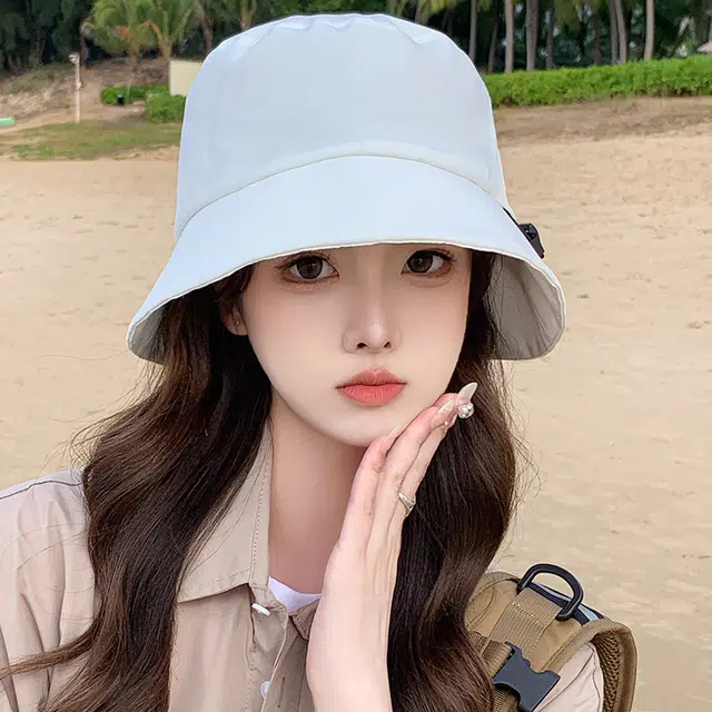 俞兆林 纯色大帽檐夏季秋季户外出游登山钓鱼百搭遮阳防紫外线盆帽透气速干韩版显脸小太阳帽 轻薄款 渔夫帽 男女同款情侣款