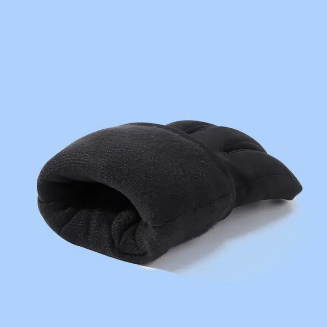 俞兆林 冬季女士滑雪玩雪防寒加绒加厚骑行保暖可触屏冬天雪山防泼水 聚酯纤维 手套 男女同款情侣款