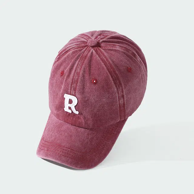 俞兆林 美式复古休闲大帽檐显脸小字母 棉 鸭舌帽 男女同款情侣款