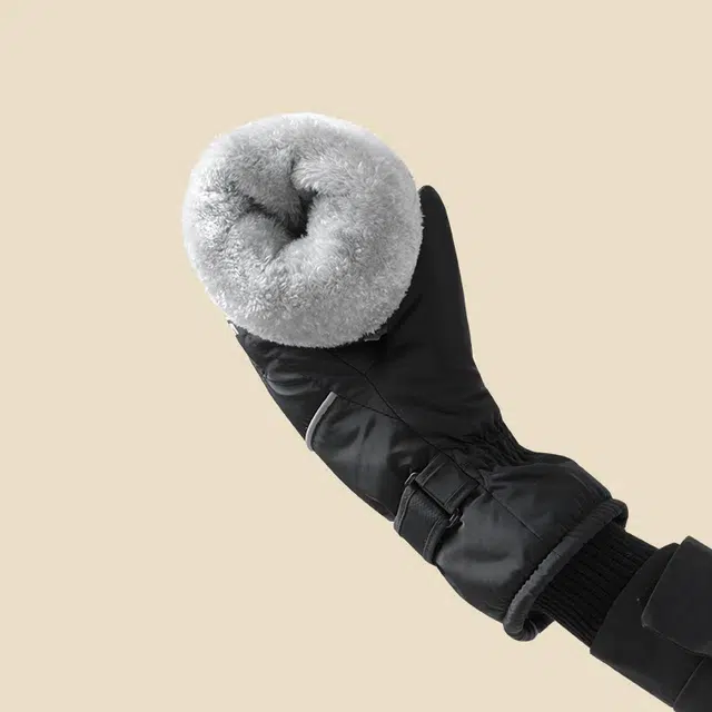 俞兆林 滑雪男冬季保暖可触屏玩雪防泼水骑行防风掌心防滑骑车防寒可触屏 聚酯纤维 手套 男款