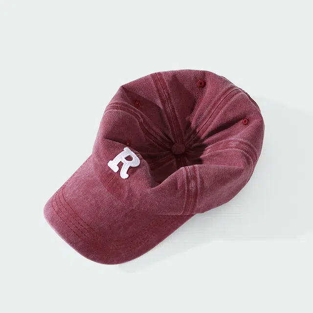 俞兆林 美式复古休闲大帽檐显脸小字母 棉 鸭舌帽 男女同款情侣款