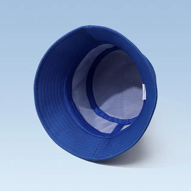 俞兆林 秋季纯色克莱因蓝盆帽防晒遮阳大帽檐显脸小遮脸户外出游百搭透气可折叠潮流太阳帽子 轻薄款 渔夫帽 男女同款情侣款