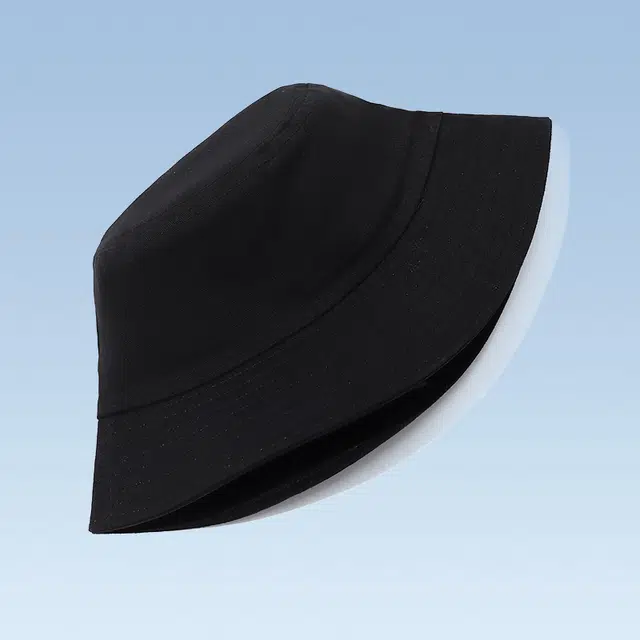 俞兆林 遮阳帽显脸小防晒女款高级感素颜水桶盆帽旅游百搭黑色透气太阳帽遮脸 轻薄款 渔夫帽 男女同款情侣款