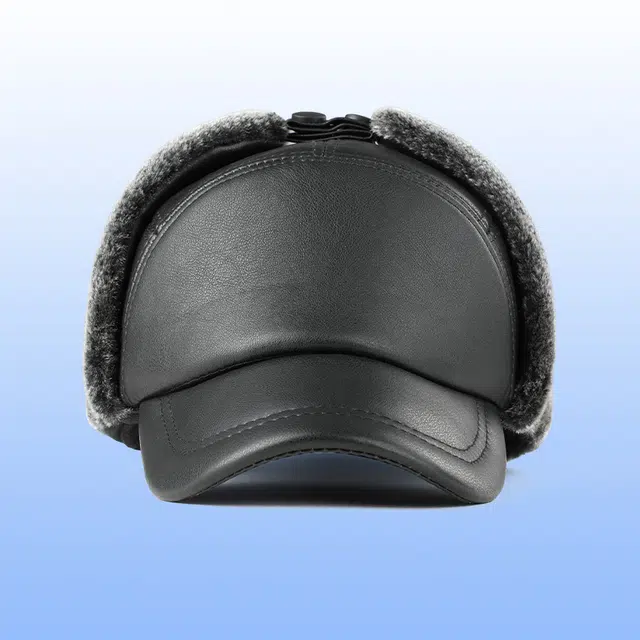 俞兆林 冬季爸爸爷爷棉帽内里加绒加厚中老年人帽子户外加长护耳防风防寒棒球帽雷锋帽 保暖 鸭舌帽 男款