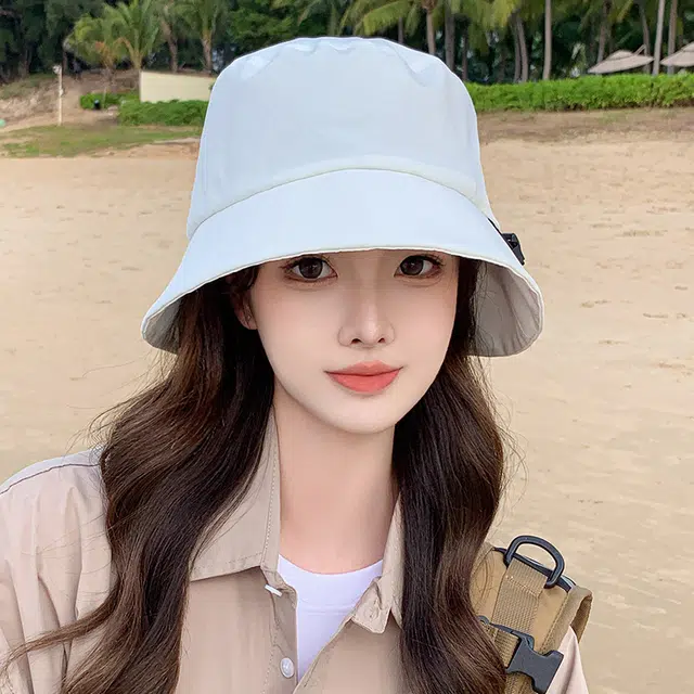俞兆林 纯色大帽檐夏季秋季户外出游登山钓鱼百搭遮阳防紫外线盆帽透气速干韩版显脸小太阳帽 轻薄款 渔夫帽 男女同款情侣款