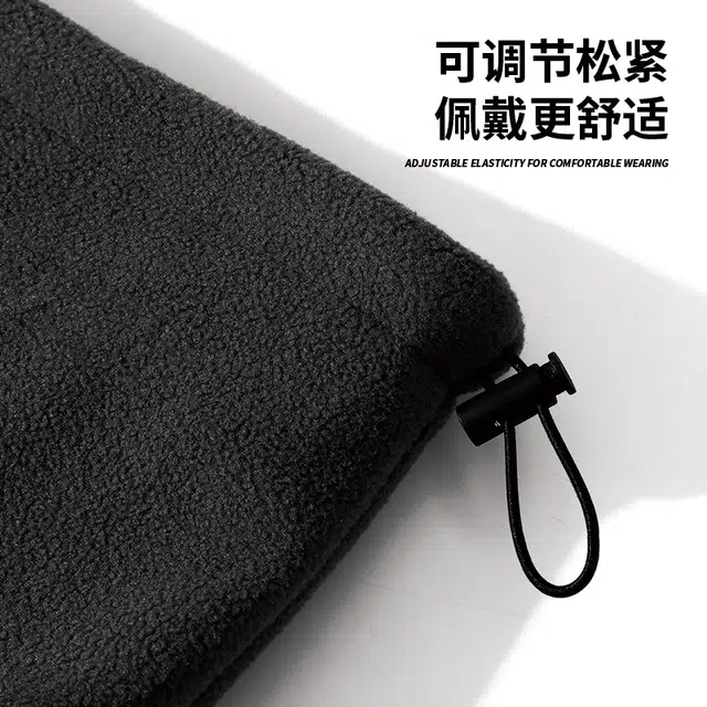 俞兆林 冬季骑行电动车加绒防风面罩保暖套头帽围脖两件套冬天户外骑车防寒脖套护颈 抓绒 帽子 男女同款情侣款
