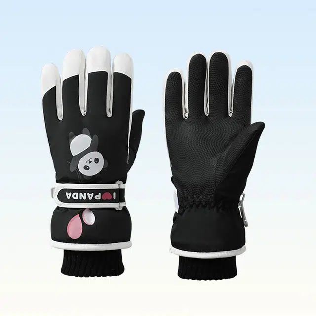 俞兆林 冬季加绒加厚保暖中大童可爱户外玩雪防风防寒防泼水 聚酯纤维 手套 儿童款
