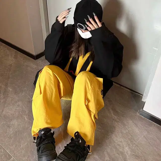 困住大象 美式宽松麦当劳印花字母数字连帽高级感套头长袖复古卫衣 男女同款