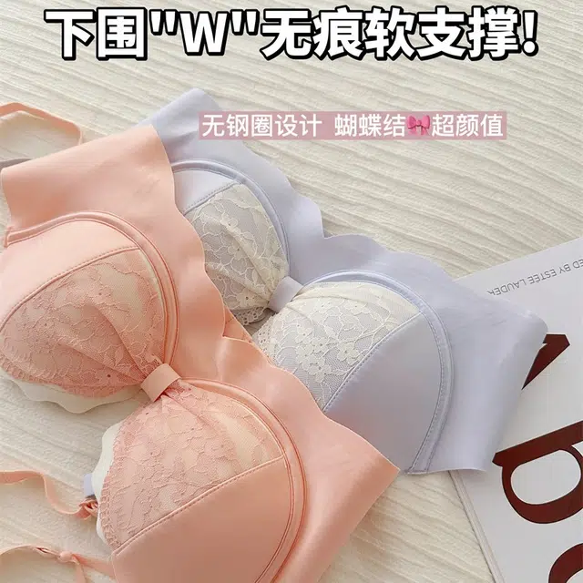 芬腾 聚拢小胸显大收副乳防下垂纯欲蕾丝无钢圈上托文胸 女款