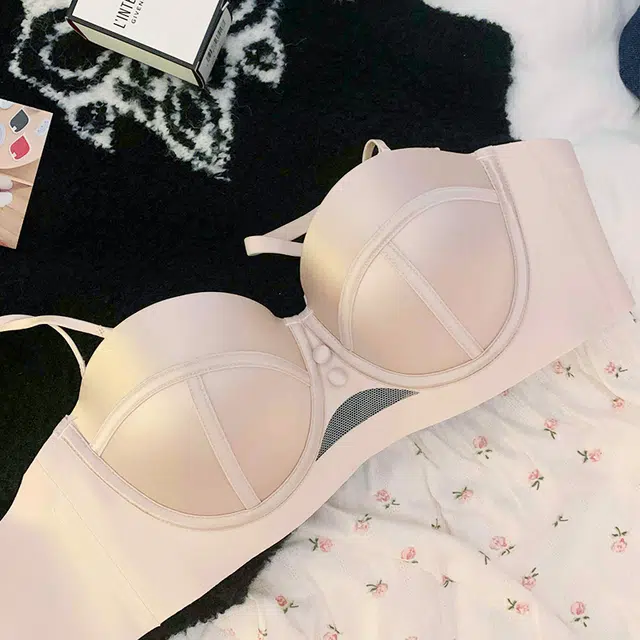 芬腾 小胸显大聚拢轻奢缎面法式半杯打底文胸 女款