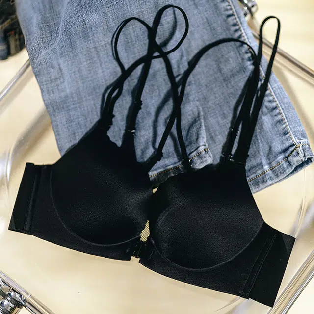 芬腾 小胸聚拢显大美背前扣式无痕法式防下垂收副乳甜美文胸 女款