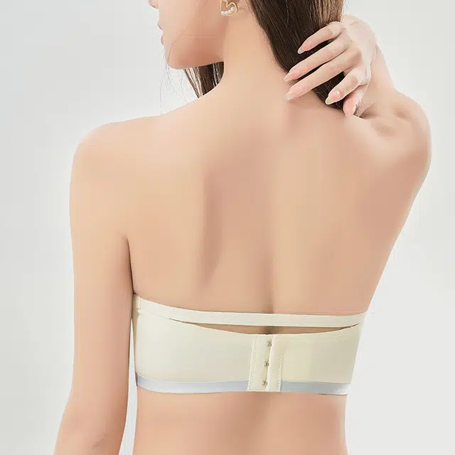 芬腾 无肩带内衣女小胸聚拢显大防滑抹胸无痕隐形文胸 女款