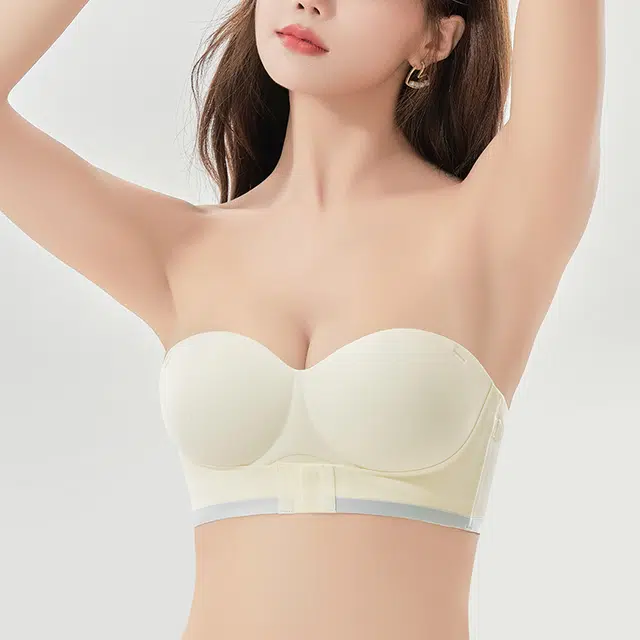 芬腾 无肩带内衣女小胸聚拢显大防滑抹胸无痕隐形文胸 女款