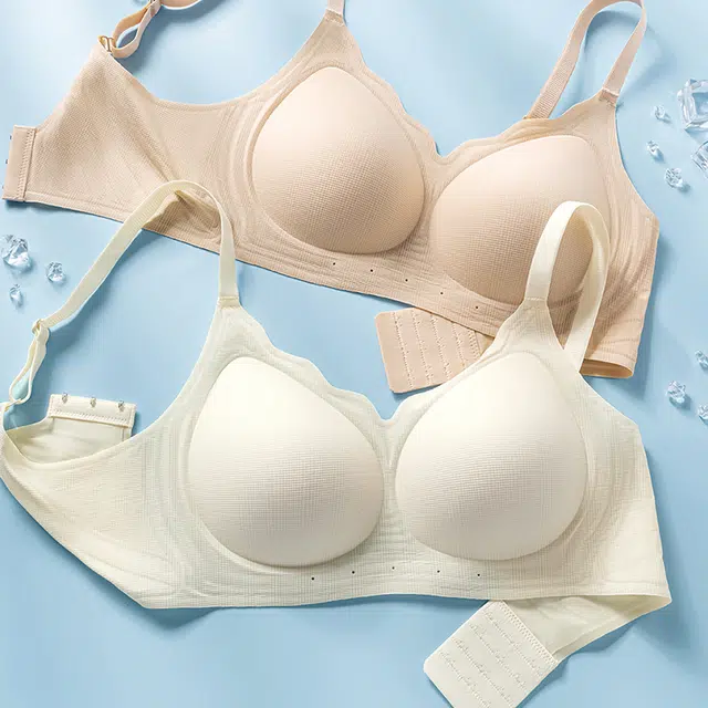 芬腾 薄款一体半固定杯无痕运动聚拢提拉防震防下垂收副乳文胸 女款