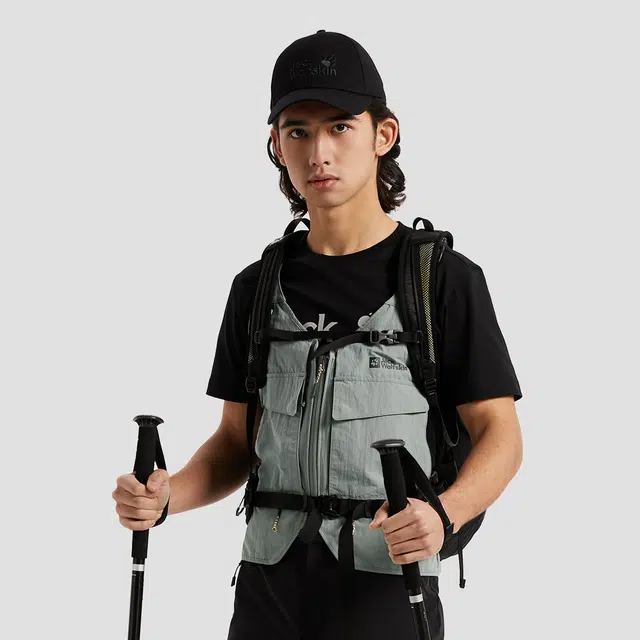 Jack Wolfskin Water-Repellent Vest Green