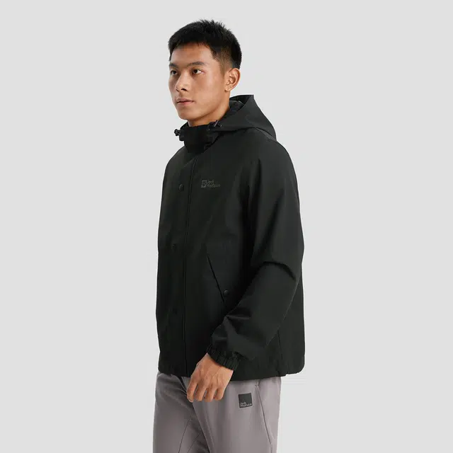 Jack Wolfskin Logo Embroidered Outdoor Jacket