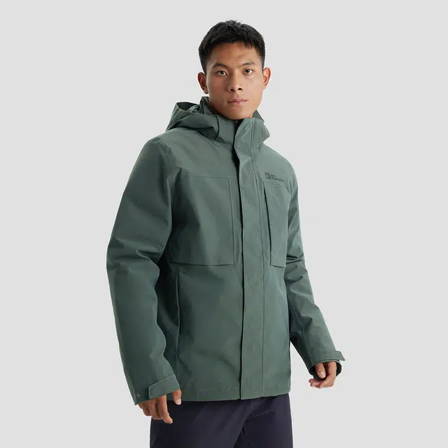 Jack Wolfskin 600 Down Hooded 3-in-1 Jacket