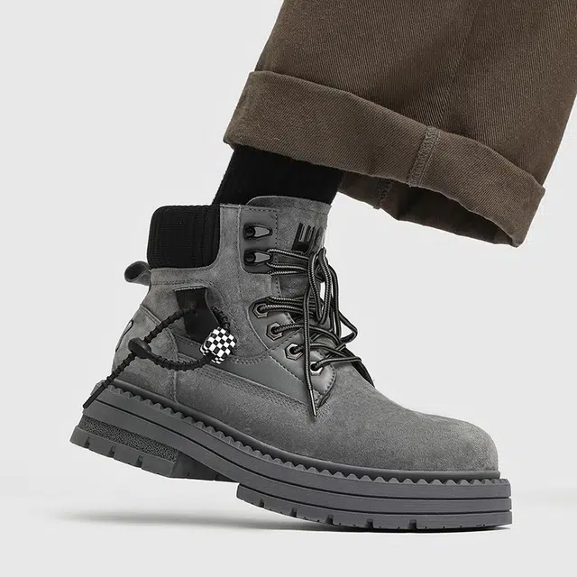 秋冬户外时尚潮流厚底增高复古休闲百搭 马丁靴 男女同款