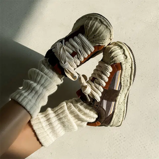 V05 Casual Thick Sole Low Top Sneakers