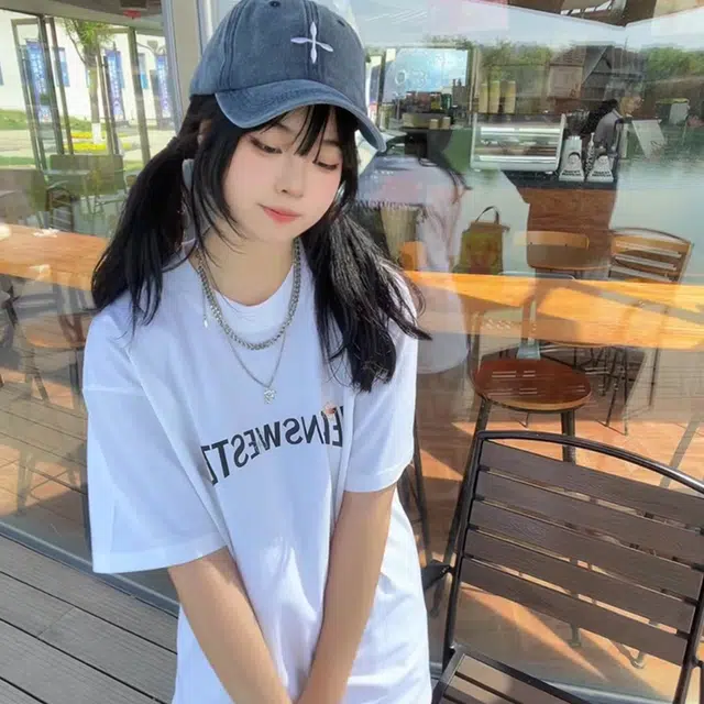 尚先生 简约十字刺绣复古做旧户外遮阳防晒 棉质 棒球帽 男女同款情侣款