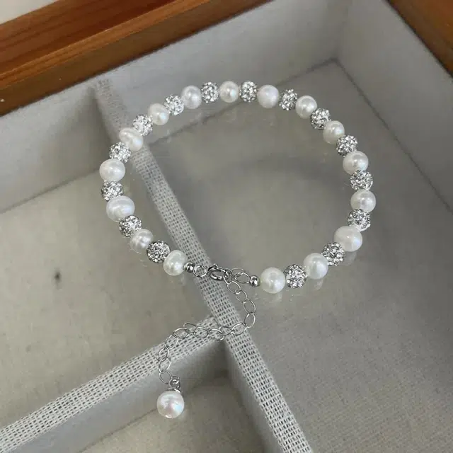 金至福 璀璨星河 优雅浪漫小香风 精致轻奢小众精致百搭通勤 珍珠 手链 女款