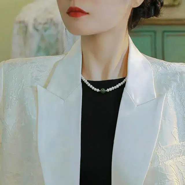 金至福 温柔优雅法式浪漫 巴洛克风高级感百搭精美#好运 珍珠 项链 女款