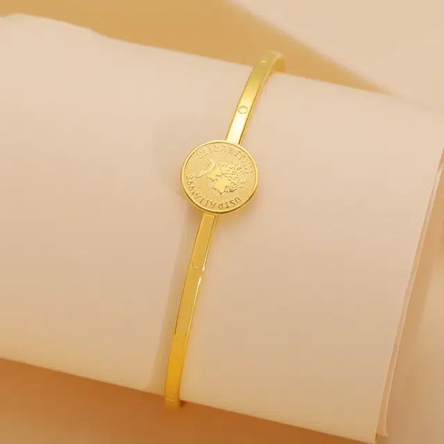金至福 女王牌轻奢小众 足金 按克计价 黄金手镯 女款