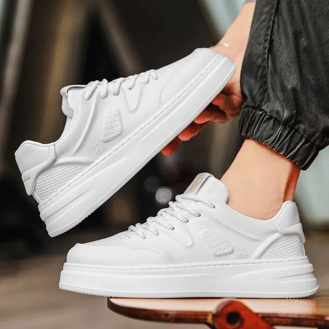 袋鼠头 超纤皮 优雅气质百搭 耐磨 低帮 板鞋 男女同款