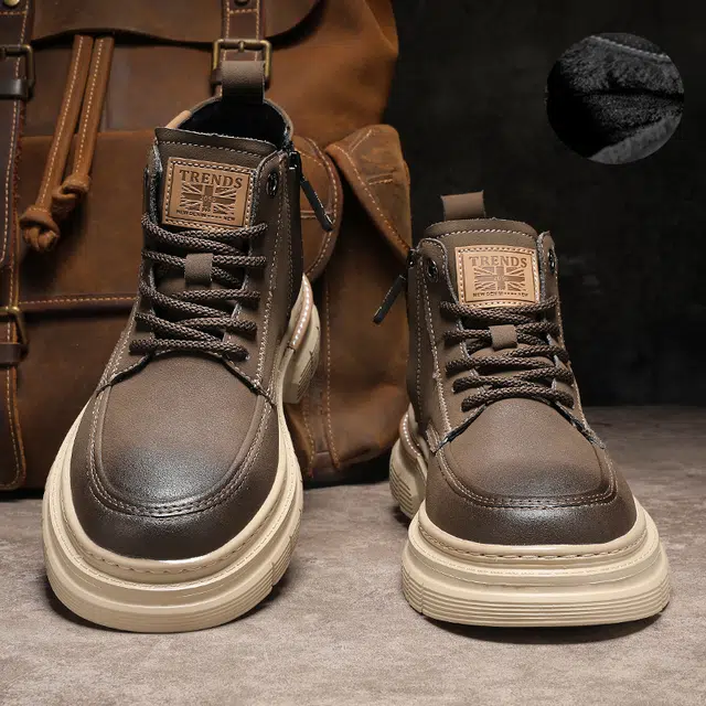 袋鼠头 百搭舒适日常 短筒 马丁靴 男款