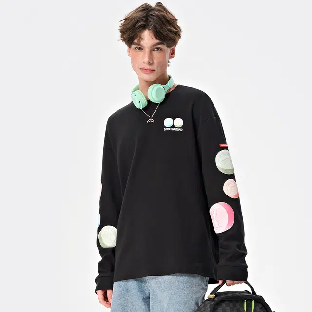 SPRAYGROUND Shark Logo Crewneck Sweatshirt